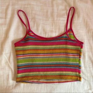 Colorful Striped Women's Tank Top